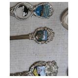 Collection of Vintage Decorative Souvenir Spoons