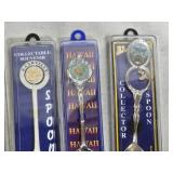 Collection of Vintage Souvenir Collector Spoons from Different States and Parks