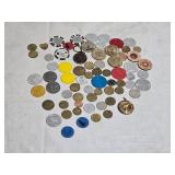 Lot of Vintage Coins, Tokens & Medals Collection