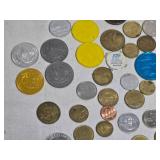 Lot of Vintage Coins, Tokens & Medals Collection