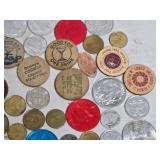 Lot of Vintage Coins, Tokens & Medals Collection