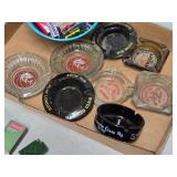 Collection of Vintage Ashtrays and Matches