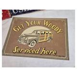 Collection of 5 Repop Vintage Garage Signs
