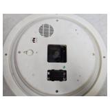 Vintage Motorcycle Desk Clock Trophy and 50th Anniversary Corvette Wall Clock Set (Broken Glass)