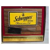 Vintage Kitchen Scale and Holiday Cheese Cutter Set and Schwepes Wooden Handle Cleaver