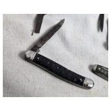 Lot of 4 Vintage Pocket Knives with Various Blade Styles