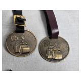 Collection of Various Key Chains and Belt Buckle