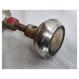 Set of 2 Vintage Glass and Metal Door Knobs