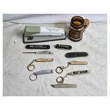 Various Keychains and Other Advertising Items