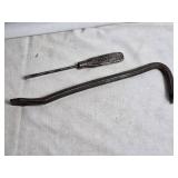 Vintage Automotive Tools - Authorized Ford Tool and Minn MN Elevator Crow Bar
