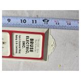 Vintage Bruse Electric Thermometer - Farm & Residential Wiring Advertising
