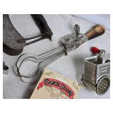 Vintage Cookie Cutter Collection with Mouli Grater and Cookie Stamp