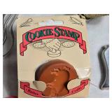 Vintage Cookie Cutter Collection with Mouli Grater and Cookie Stamp