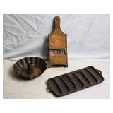 Vintage Kitchenware Collection: Corn Baking Mold Cast Iron and Others