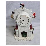 Christmas Animated Figurine with Santa, Snowman, and Elves