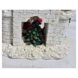 Christmas Animated Figurine with Santa, Snowman, and Elves