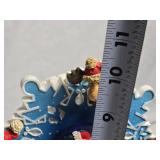 Christmas Animated Figurine with Santa, Snowman, and Elves