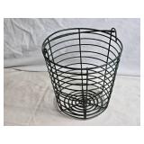 Metal Wire Egg Basket - 12 inches Tall and 10 inches Diameter