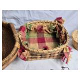 Collection of Handwoven Baskets and Decorative Items