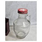 Collection of Vintage Items: Pipe Tobacco Wooden Box, Glass Storage Jar, Metal Match Holder, and More