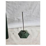 Vintage Kitchen Decor Set: 3 Colorful Serving Trays with Cowboy Themes, Clock, and Incense Holder