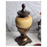 Decorative Home Accents Set: Vase with Flowers, Decorative Urn