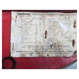 Milk Can Parts, Vintage Cyclone Seed Sower with Original Bag and Instructions