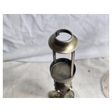 Vintage Stained Glass Lamp Shade Tea Light and  Oil Lamp