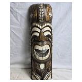 Hand-Carved Tiki Mask Wall Decor