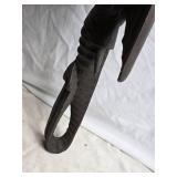 Handcrafted Wooden Elephant Wall Art Sculpture - 19" Tall