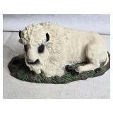 Vintage White Buffalo and Buffalo Figurines Set with Class of 