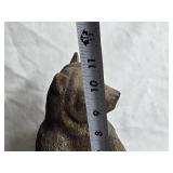 Assorted Bear Figurines and Wood Display Piece