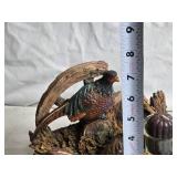 Set of 3 Decorative Bird Figurines with Candle Holder
