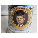 Limited Edition John F. Kennedy Commemorative Beer Stein with Lid