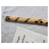 Handcrafted Bamboo Flute with Instructional Booklet
