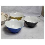 Collection of 12 Vintage Decorative Plates and Bowls - Made in Japan & Floral Designs