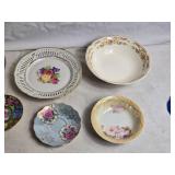 Collection of 12 Vintage Decorative Plates and Bowls - Made in Japan & Floral Designs