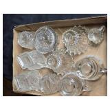 Assorted Vintage Cut Glass Bowls and Cups