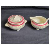 Vintage Nautilus Creamer and Sugar Bowl Set - Made in USA