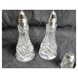 Set of 6 Vintage Glass Salt and Pepper Shakers