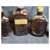 Collection of 6 Vintage Glass Bottles Including Rare Telechron Motor Cleansing Solution