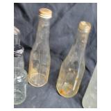 Collection of Vintage Glass Bottles - Set of 10
