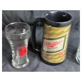 Set of 4 Vintage Beer Glasses and Mug Collection