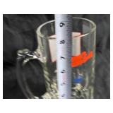 Budweiser Commemorative Glass Beer Stein 8 inches Tall