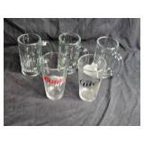Set of 5 Assorted Beer Glasses and Mugs