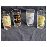 Set of 4 Vintage Canadian Whisky Glasses - Seagram
