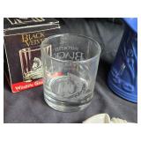 Blue Red Wing Pitcher, Wildlife Glass & Assorted Bottle Pourers Set