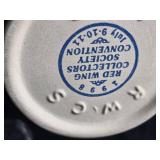 Blue Red Wing Pitcher, Wildlife Glass & Assorted Bottle Pourers Set