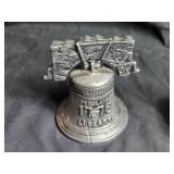 1976 Liberty Bell Coin Bank and Clown Figurine