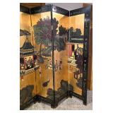 Gorgeous Vintage Chinese Decorative Panel Screen / Room Divider / Chinese Six-Panel Folding Screen
